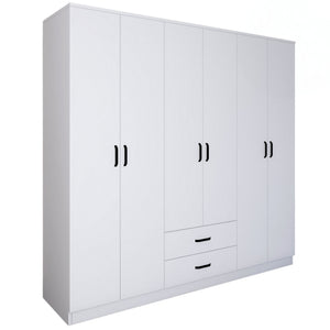 Ντουλάπα Agiofili Ματ Λευκό 180x45x190 εκ. Μελαμίνης
