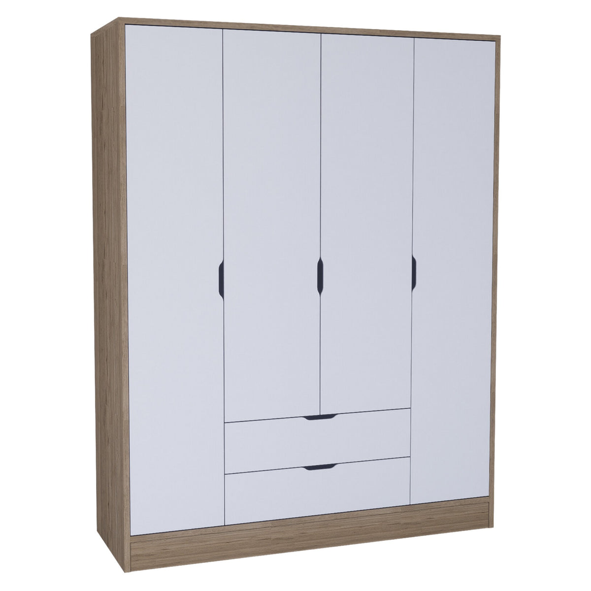 Ντουλάπα Spartochori Ανοιχτό Καρυδί - Λευκό 140x45x181.8 εκ. Μελαμίνης