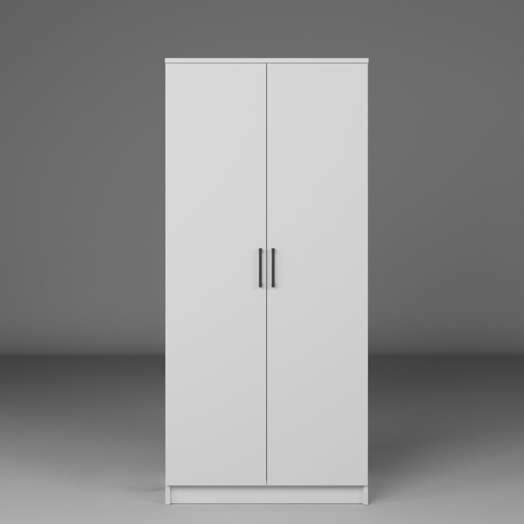 Ντουλάπα Mesotopos Λευκό 80x51.8x180 εκ. Μελαμίνης
