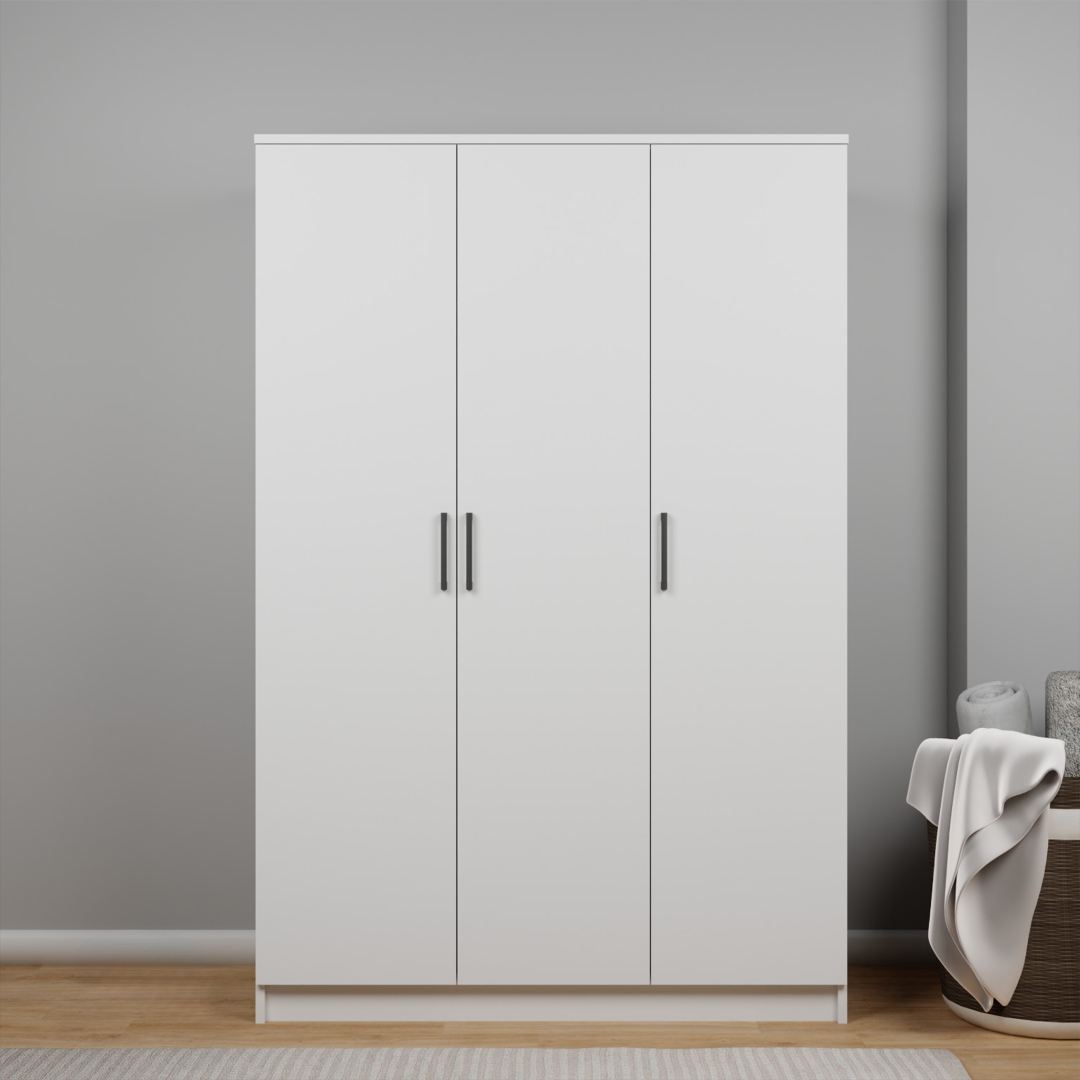 Ντουλάπα Mesotopos Λευκό 120x51.8x180 εκ. Μελαμίνης
