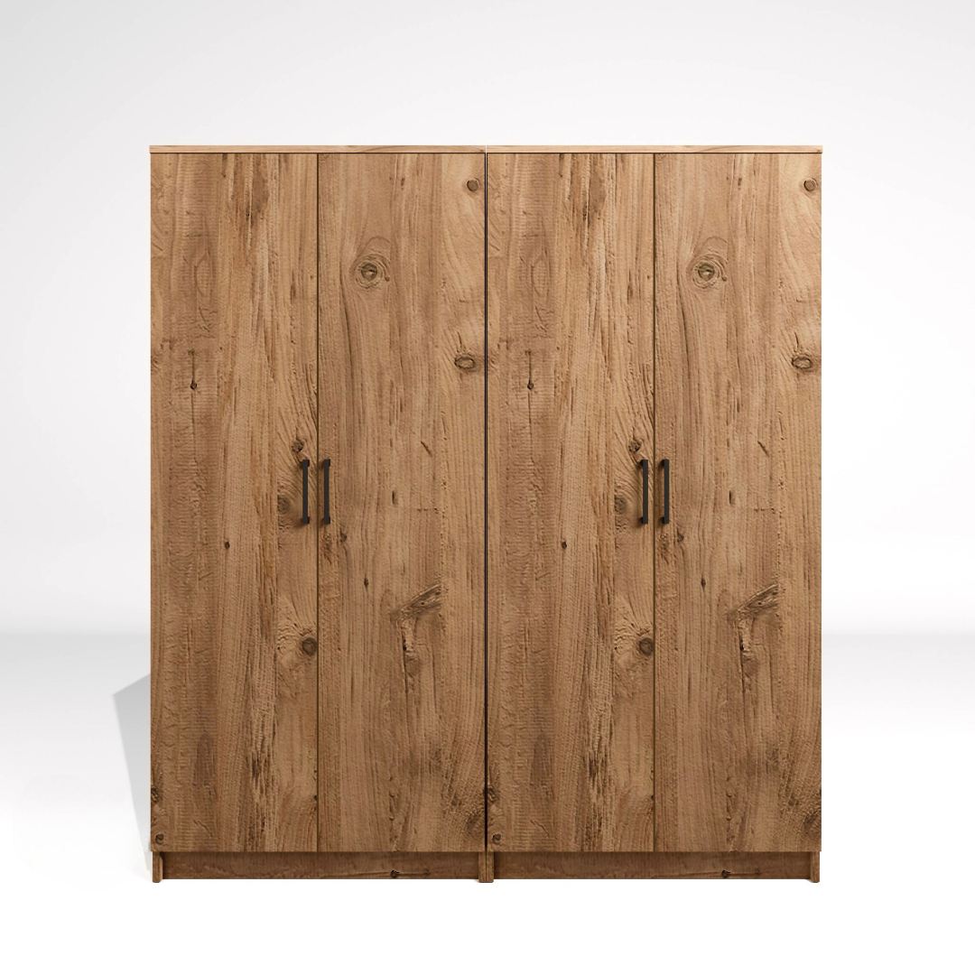 Ντουλάπα Mesotopos Ατλαντικό Πεύκο 160x51.8x180 εκ. Μελαμίνης
