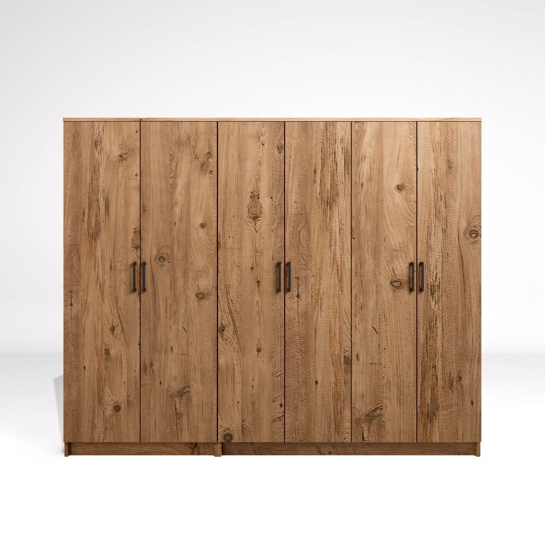 Ντουλάπα Mesotopos Ατλαντικό Πεύκο 220x51.8x180 εκ. Μελαμίνης