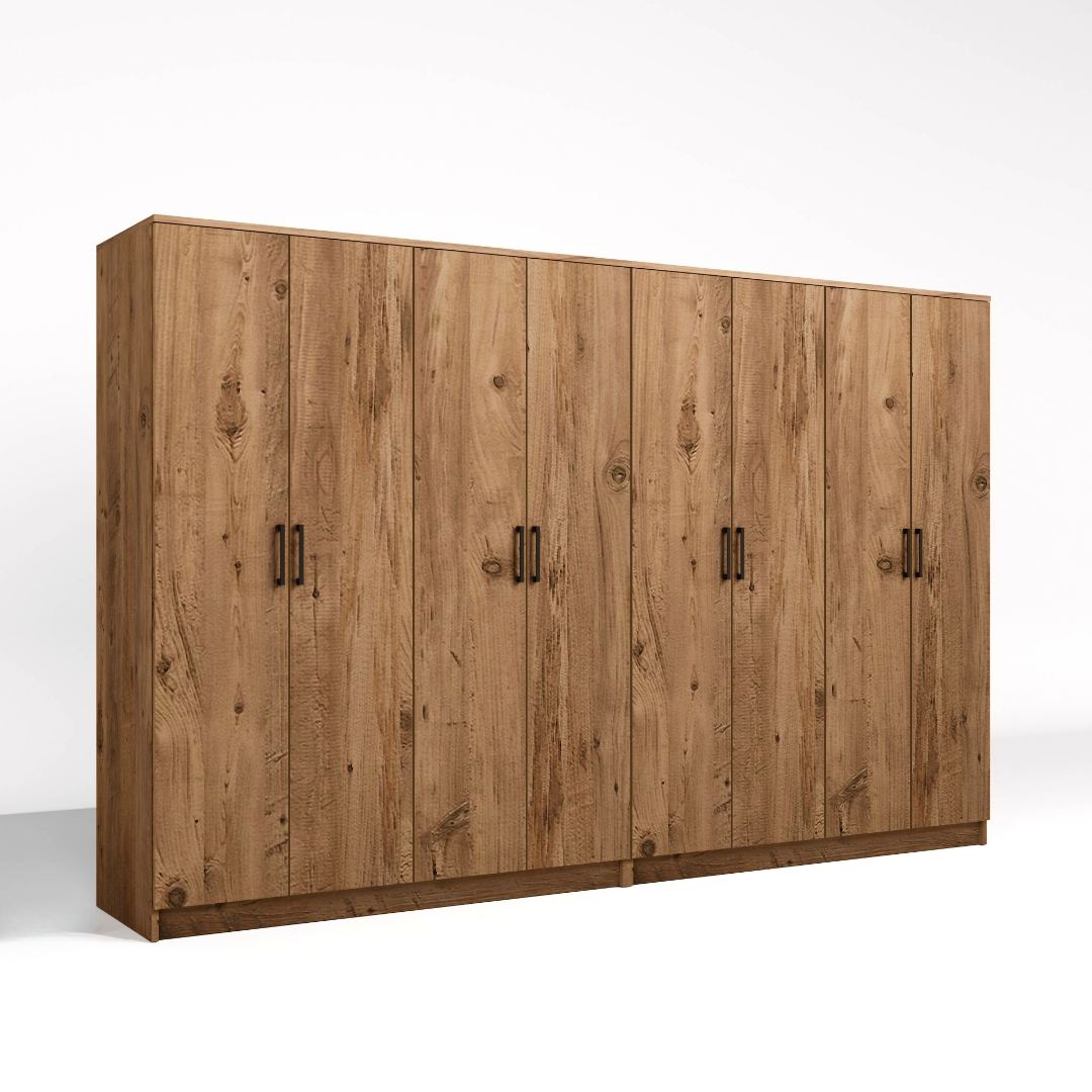 Ντουλάπα Mesotopos Ατλαντικό Πεύκο 280x51.8x180 εκ. Μελαμίνης