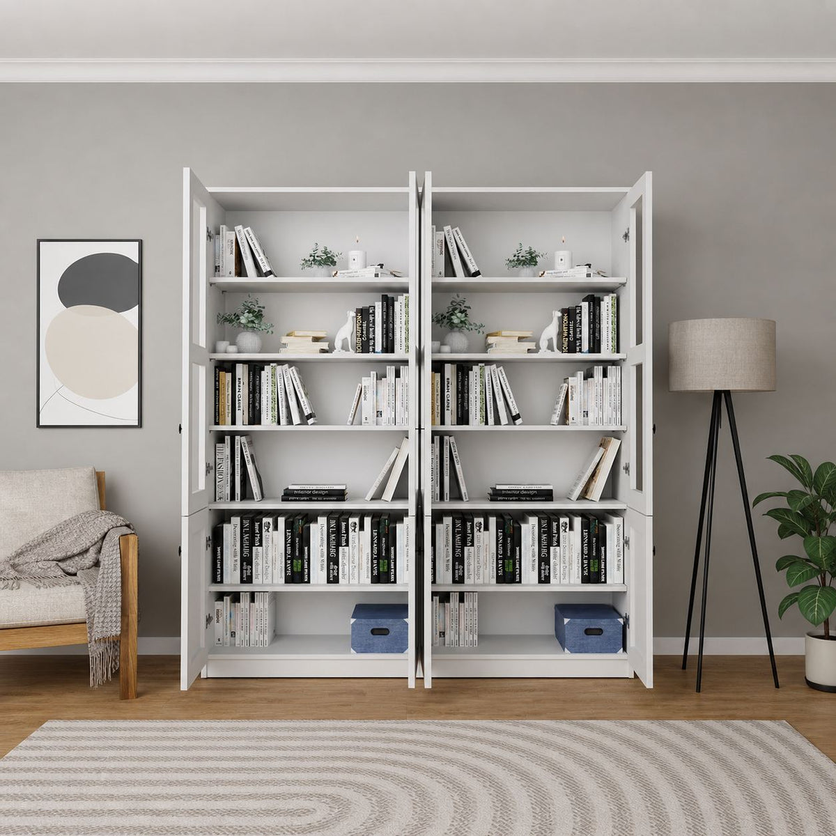 Στήλη Αποθήκευσης Kapi Λευκό 160x37x190 εκ. Μελαμίνης