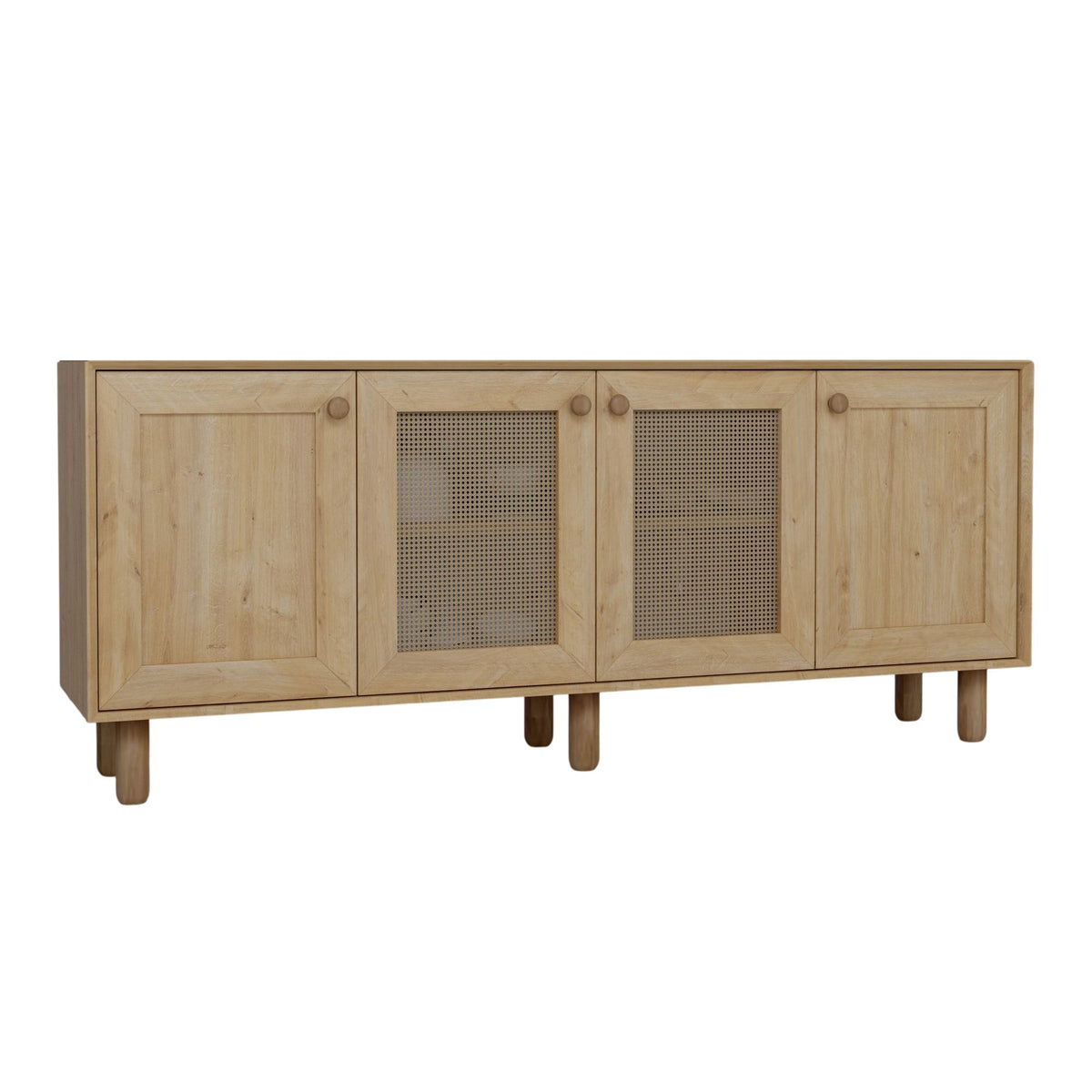 Κονσόλα Batsi Με Ράφια Καρυδί - Bohemian 180x40x75 εκ. Μελαμίνης