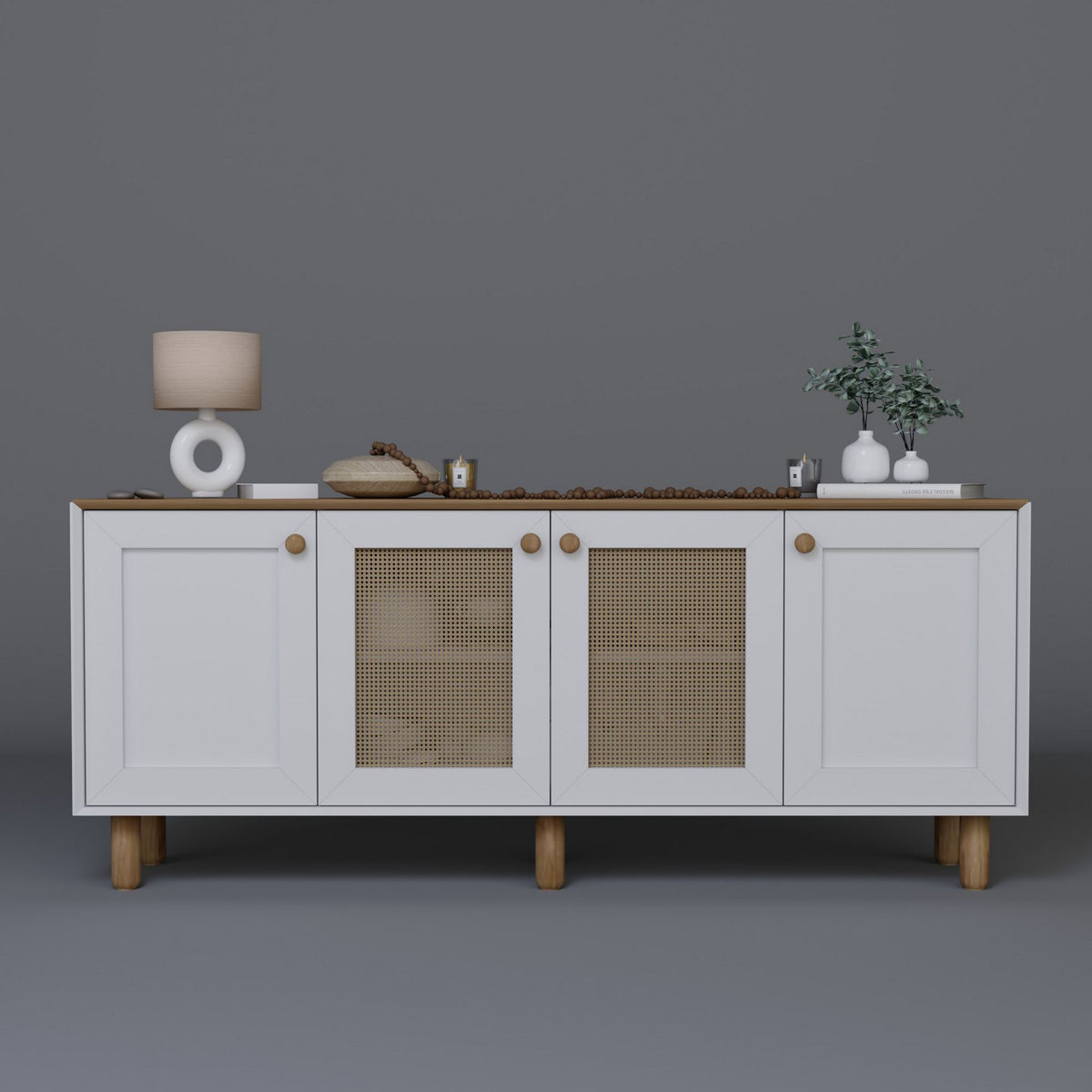 Κονσόλα Petaloudes Ανοιχτό Καρυδί 180x40x75 εκ. Μελαμίνης Κωδ. 145