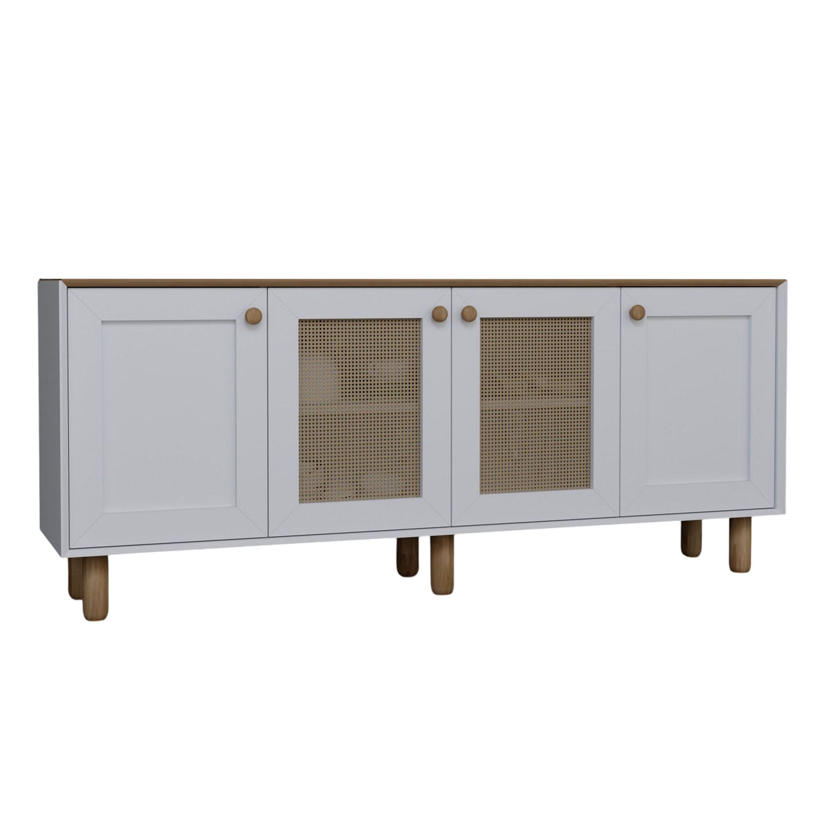 Κονσόλα Petaloudes Ανοιχτό Καρυδί 180x40x75 εκ. Μελαμίνης Κωδ. 145