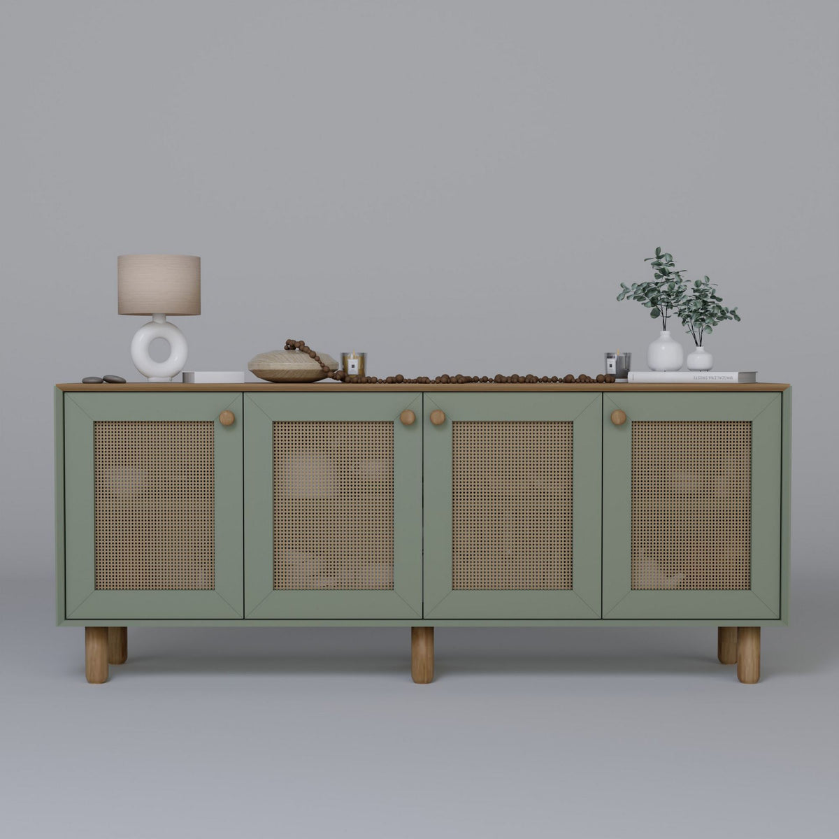 Κονσόλα Petaloudes Πράσινο 180x40x75 εκ. Μελαμίνης - Pakobazaar
