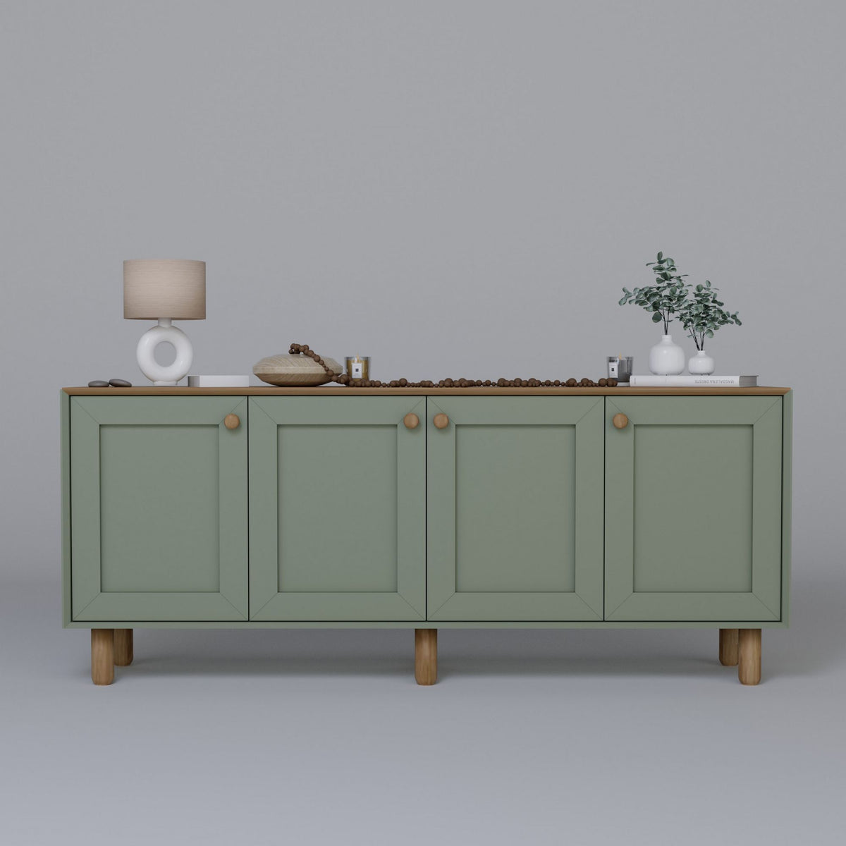 Κονσόλα Petaloudes Πράσινο 180x40x75 εκ. Μελαμίνης Κωδ. 82