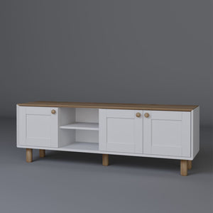Έπιπλο Τηλεόρασης Petaloudes Δρυς Garden 160x40x56 εκ. Μελαμίνης Κωδ. 83