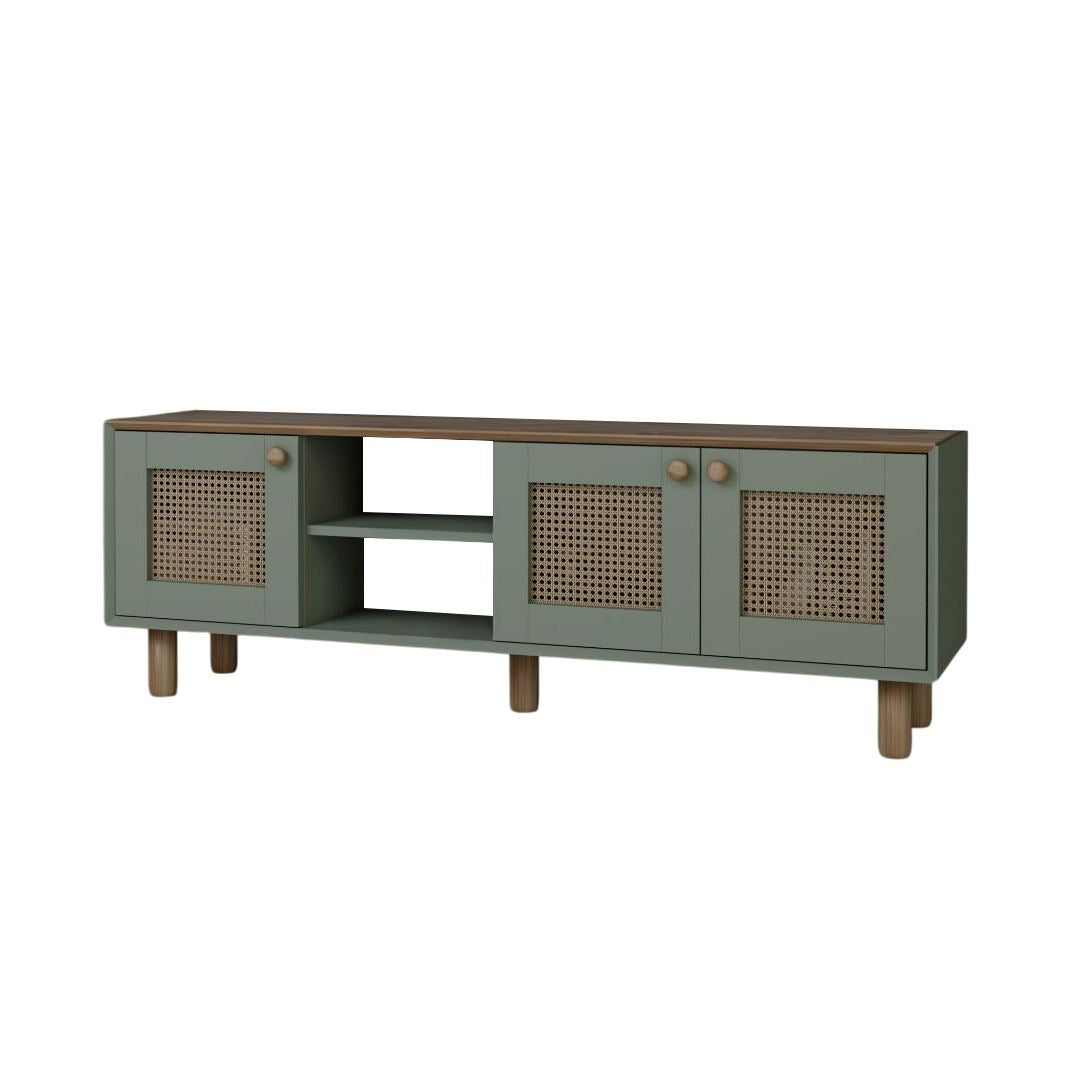Έπιπλο Τηλεόρασης Petaloudes Πράσινο 160x40x56 εκ. Μελαμίνης Κωδ. 142