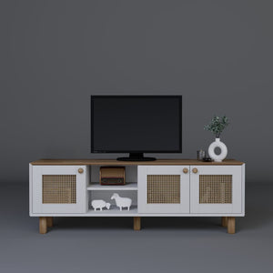 Έπιπλο Τηλεόρασης Petaloudes Δρυς Garden 160x40x56 εκ. Μελαμίνης Κωδ. 143