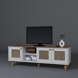 Έπιπλο Τηλεόρασης Petaloudes Δρυς Garden 160x40x56 εκ. Μελαμίνης Κωδ. 143