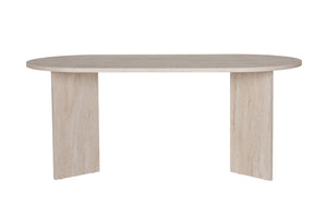 Τραπέζι Τραπεζαρίας Symi Travertine 180x90x75 εκ. Μελαμίνης