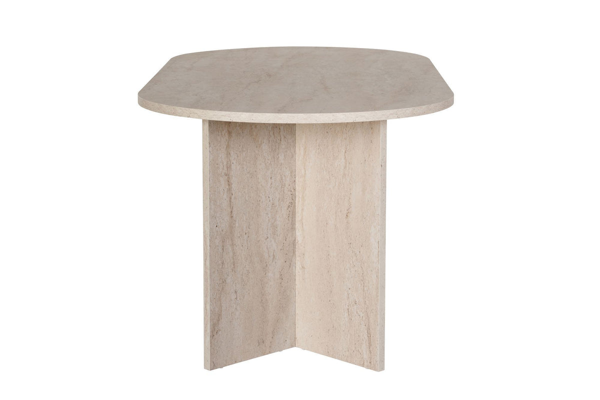 Τραπέζι Τραπεζαρίας Symi Travertine 180x90x75 εκ. Μελαμίνης