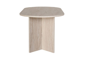 Τραπέζι Τραπεζαρίας Symi Travertine 180x90x75 εκ. Μελαμίνης