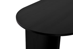 Τραπέζι Τραπεζαρίας Symi Μαύρο Ξύλο 180x90x75 εκ. Μελαμίνης