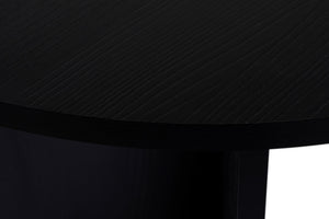Τραπέζι Τραπεζαρίας Symi Μαύρο Ξύλο 180x90x75 εκ. Μελαμίνης