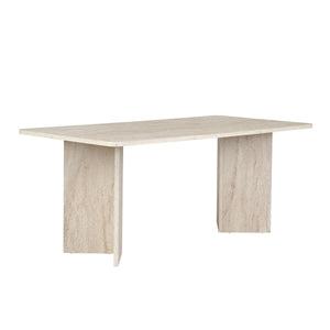 Τραπέζι Τραπεζαρίας Chalki Travertine 180x90x75 εκ. Μελαμίνης