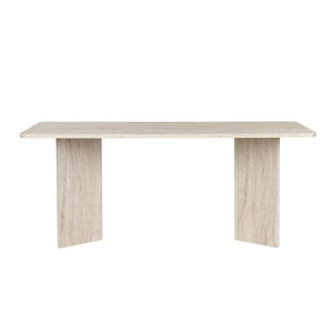 Τραπέζι Τραπεζαρίας Chalki Travertine 180x90x75 εκ. Μελαμίνης