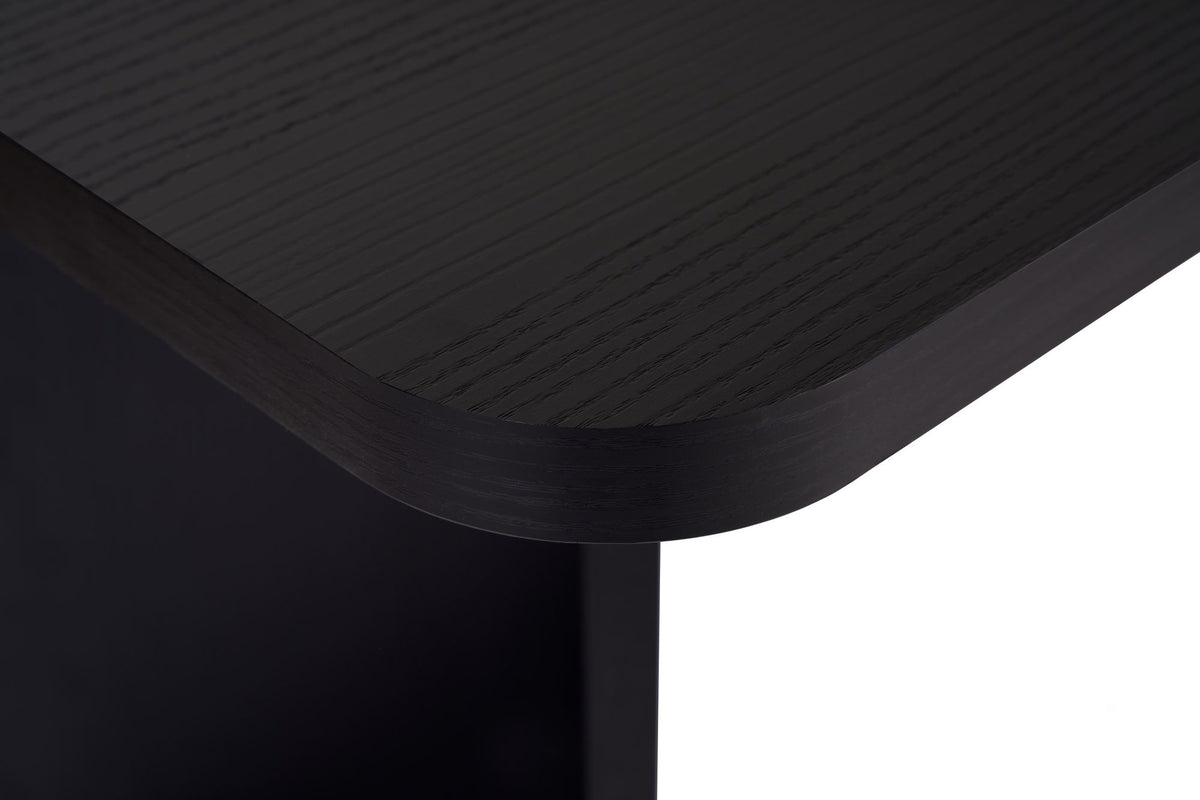 Τραπέζι Τραπεζαρίας Chalki Μαύρο Ξύλο 180x90x75 εκ. Μελαμίνης