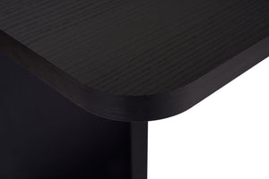 Τραπέζι Τραπεζαρίας Chalki Μαύρο Ξύλο 180x90x75 εκ. Μελαμίνης