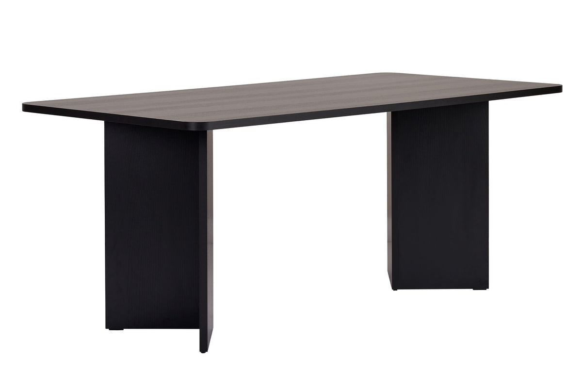 Τραπέζι Τραπεζαρίας Chalki Μαύρο Ξύλο 180x90x75 εκ. Μελαμίνης
