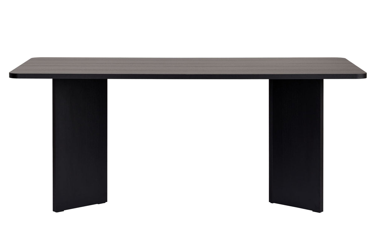 Τραπέζι Τραπεζαρίας Chalki Μαύρο Ξύλο 180x90x75 εκ. Μελαμίνης
