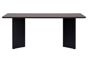 Τραπέζι Τραπεζαρίας Chalki Μαύρο Ξύλο 180x90x75 εκ. Μελαμίνης