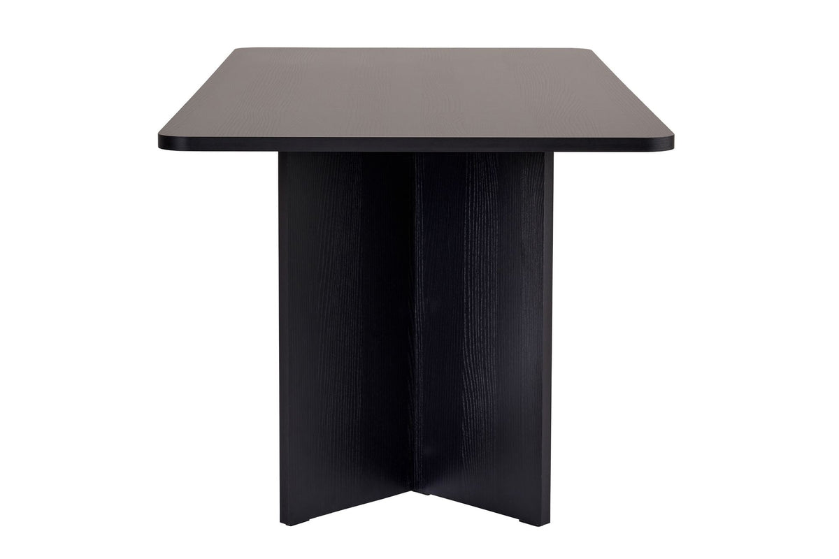 Τραπέζι Τραπεζαρίας Chalki Μαύρο Ξύλο 180x90x75 εκ. Μελαμίνης