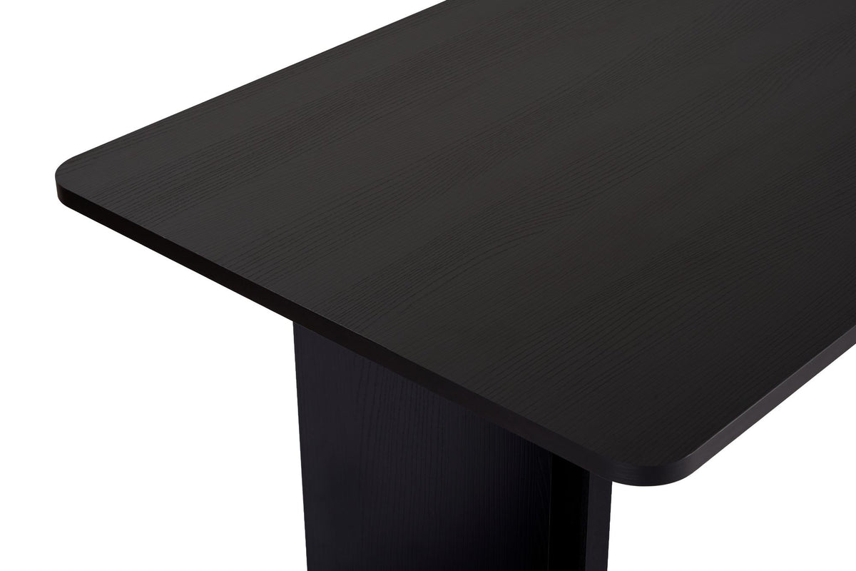 Τραπέζι Τραπεζαρίας Chalki Μαύρο Ξύλο 180x90x75 εκ. Μελαμίνης