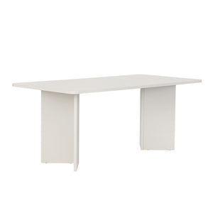 Τραπέζι Τραπεζαρίας Chalki Λευκό Ξύλο 180x90x75 εκ. Μελαμίνης
