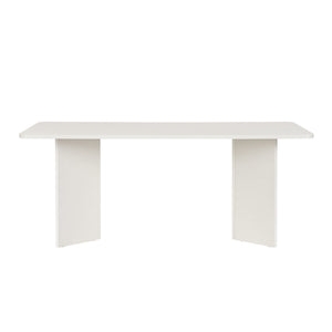 Τραπέζι Τραπεζαρίας Chalki Λευκό Ξύλο 180x90x75 εκ. Μελαμίνης
