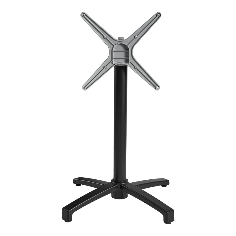Βάση τραπεζιού Levo  πτυσσόμενη μεταλλική σε μαύρη απόχρωση 69x69x73εκ