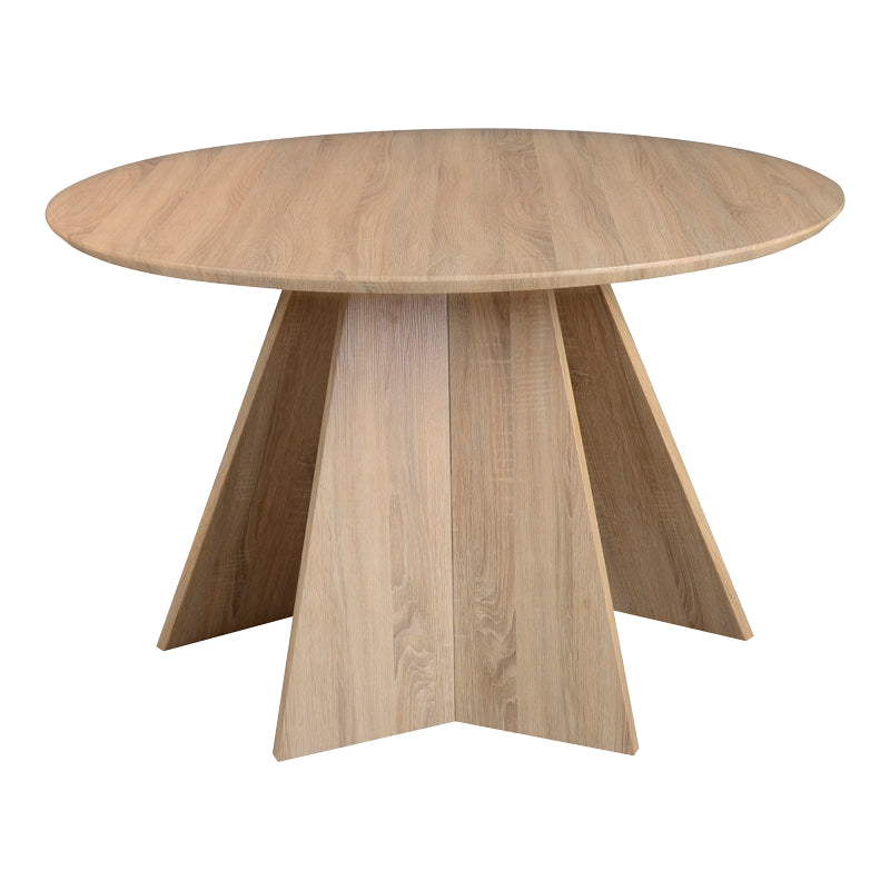 Τραπέζι Bibble  MDF σε φυσική απόχρωση Φ120x76εκ - Pakobazaar
