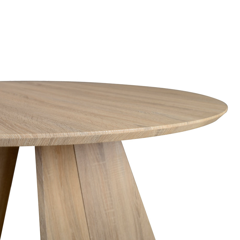 Τραπέζι Bibble  MDF σε φυσική απόχρωση Φ120x76εκ - Pakobazaar