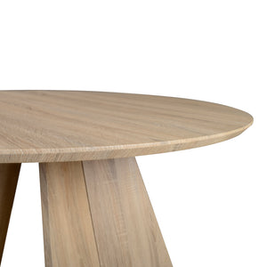 Τραπέζι Bibble  MDF σε φυσική απόχρωση Φ120x76εκ - Pakobazaar