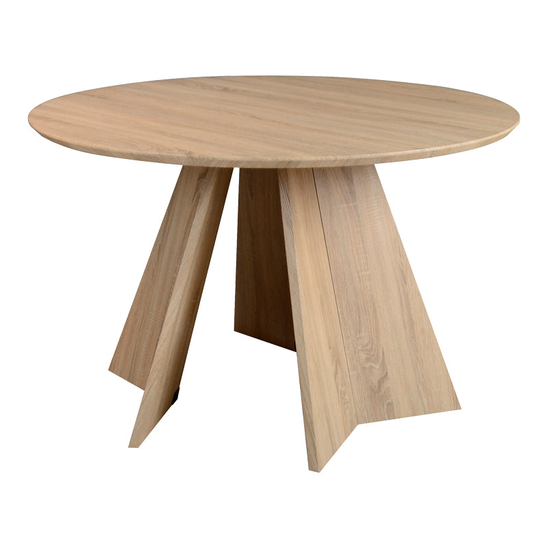 Τραπέζι Bibble  MDF σε φυσική απόχρωση Φ120x76εκ - Pakobazaar