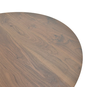 Τραπέζι Bibble  mdf σε καρυδί απόχρωση Φ120x76εκ - Pakobazaar