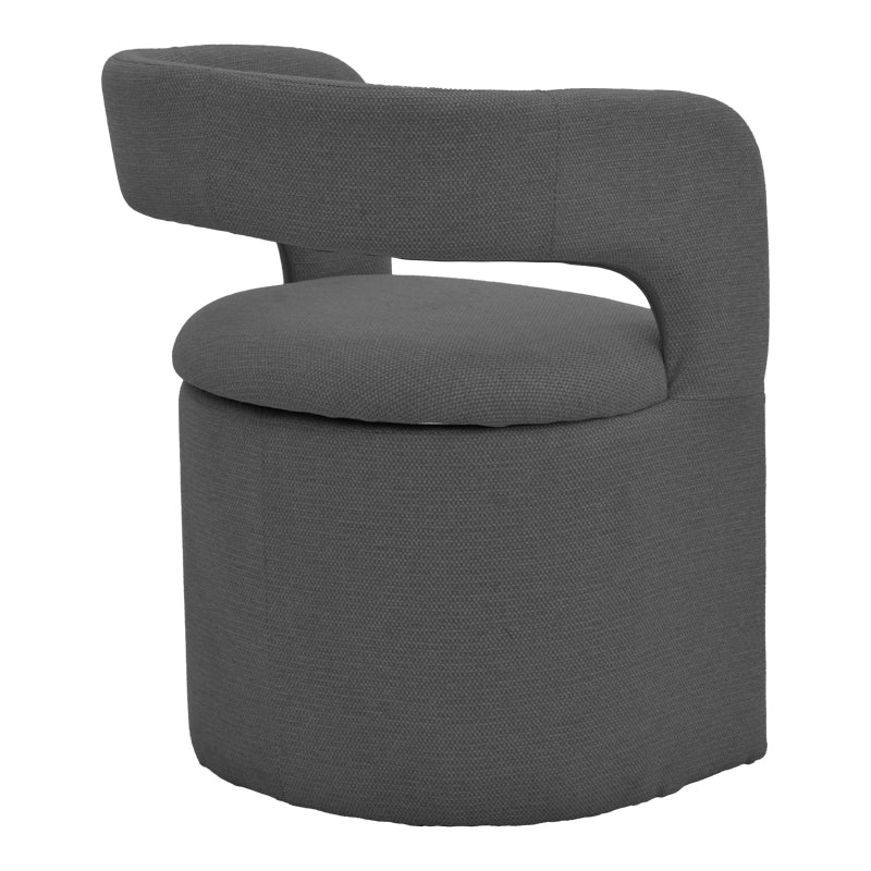 Πολυθρόνα Cocon  ύφασμα ανθρακί 58x58x80εκ - Pakobazaar