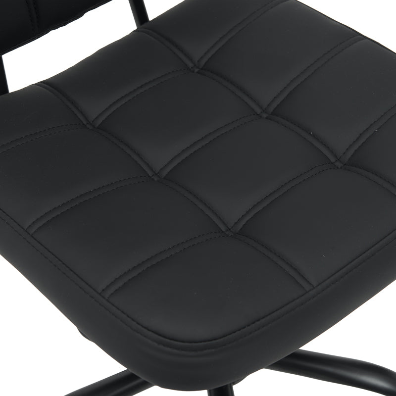 Καρέκλα γραφείου Sedia  pu σε μαύρη απόχρωση 50x50x75-85εκ - Pakobazaar
