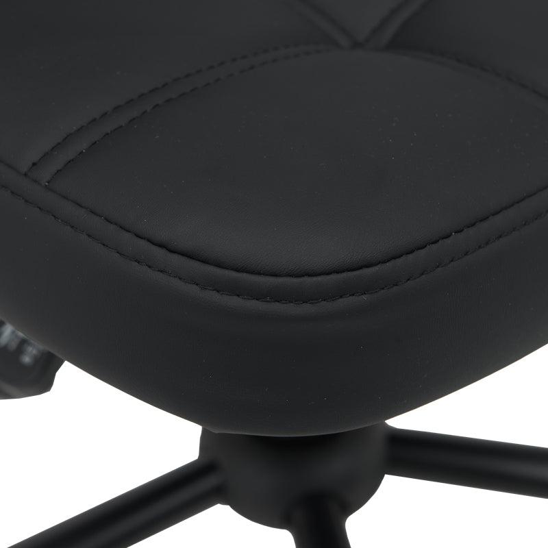 Καρέκλα γραφείου Sedia  pu σε μαύρη απόχρωση 50x50x75-85εκ - Pakobazaar