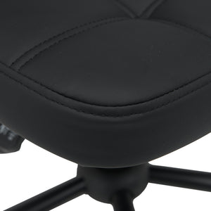 Καρέκλα γραφείου Sedia  pu σε μαύρη απόχρωση 50x50x75-85εκ - Pakobazaar