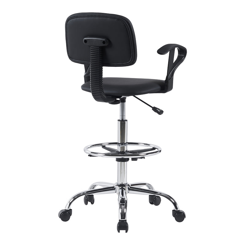 Καρέκλα ρεσεψιόν Icina Ι  pu σε μαύρη απόχρωση 58x54x102-123εκ - Image 2