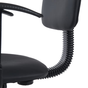 Καρέκλα ρεσεψιόν Icina Ι  pu σε μαύρη απόχρωση 58x54x102-123εκ - Image 7