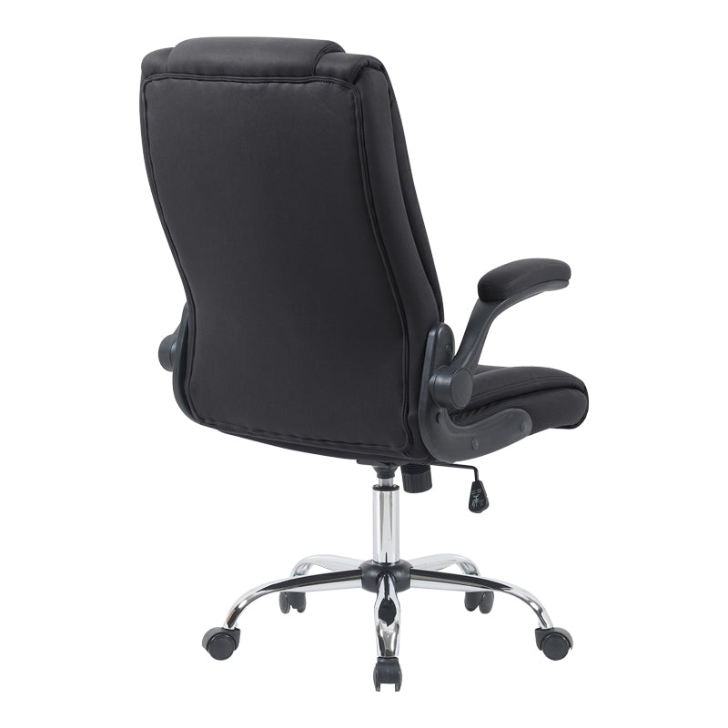 Καρέκλα γραφείου διευθυντη Kesla  PES μαύρo 65x65x113-121εκ - Pakobazaar