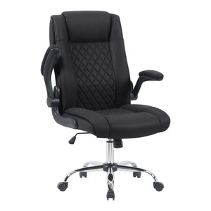 Καρέκλα γραφείου διευθυντη Kesla  PES μαύρo 65x65x113-121εκ - Pakobazaar