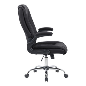 Καρέκλα γραφείου διευθυντη Kesla  PES μαύρo 65x65x113-121εκ - Pakobazaar