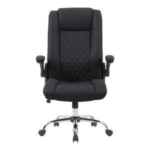 Καρέκλα γραφείου διευθυντη Kesla  PES μαύρo 65x65x113-121εκ - Pakobazaar