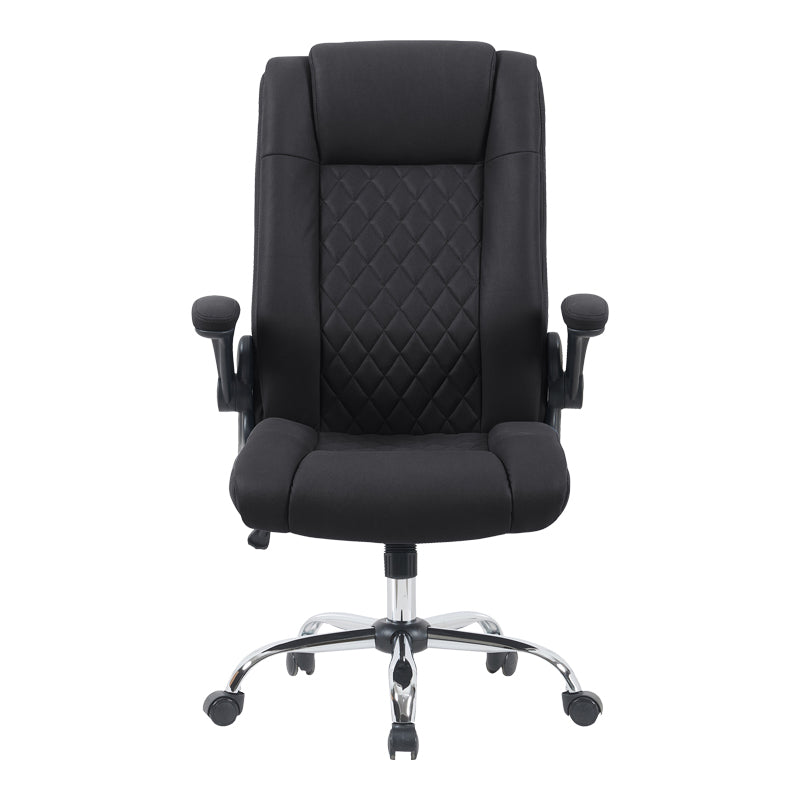 Καρέκλα γραφείου διευθυντη Kesla  PES μαύρo 65x65x113-121εκ - Pakobazaar